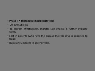 Phases of clinical trials | PPTX
