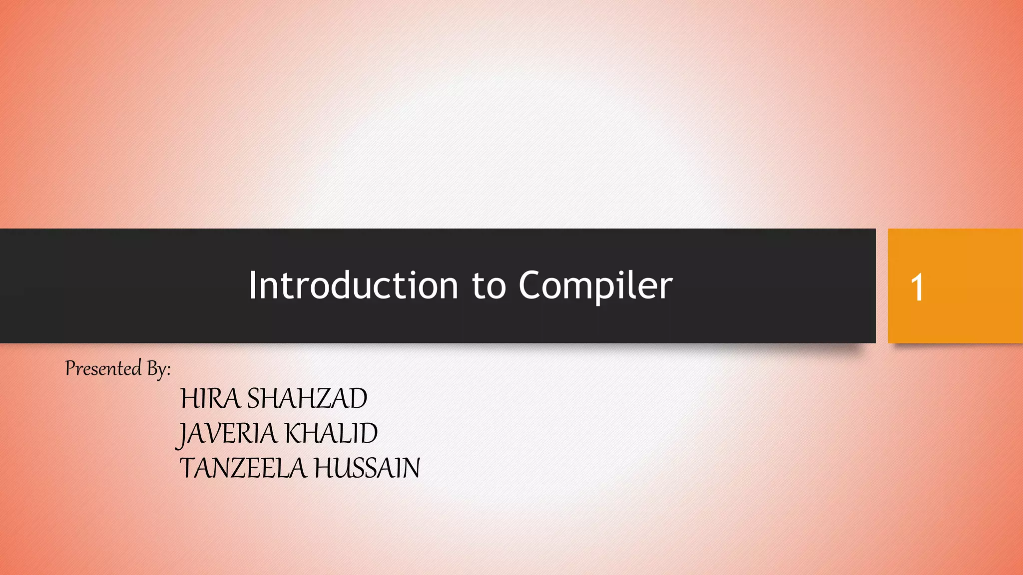 Phases of compiler