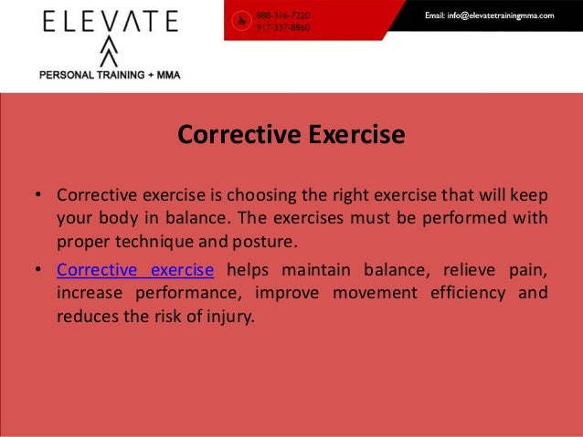 Phases of Corrective Exercise