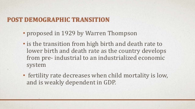 Phases Of Economic Development