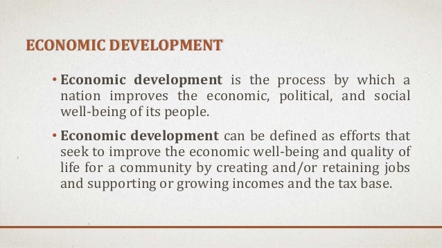 Phases Of Economic Development