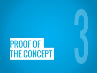 PROOF OF
THE CONCEPT
 