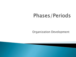 Organization Development
 