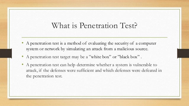 Filetype ppt penetration testing
