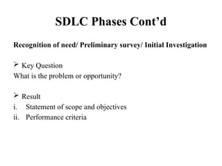 Sdlc Survey.pdf PHASES OF System development and life cycle | PPTX
