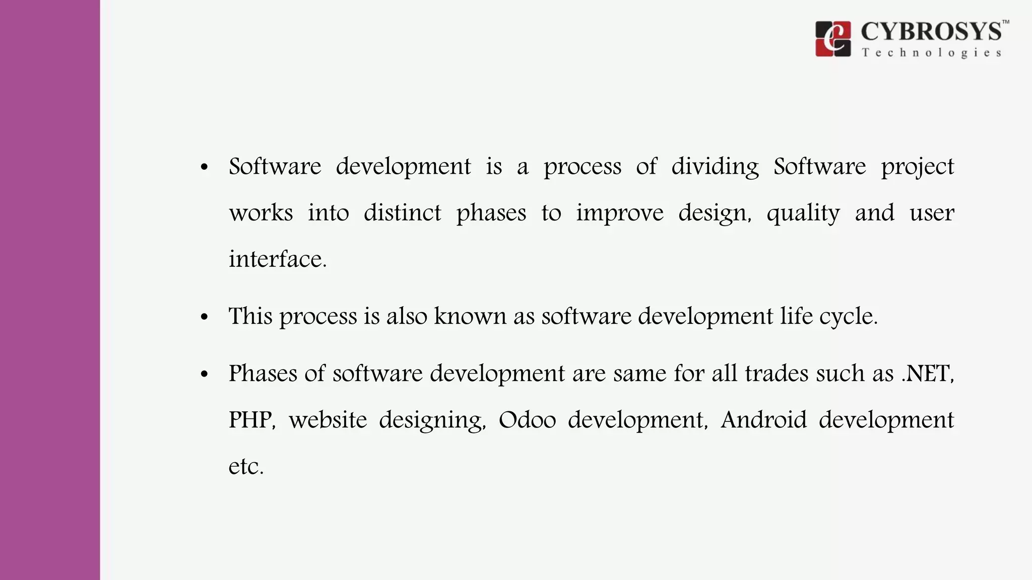 Phases of software development | PPTX