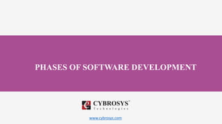 www.cybrosys.com
PHASES OF SOFTWARE DEVELOPMENT
 