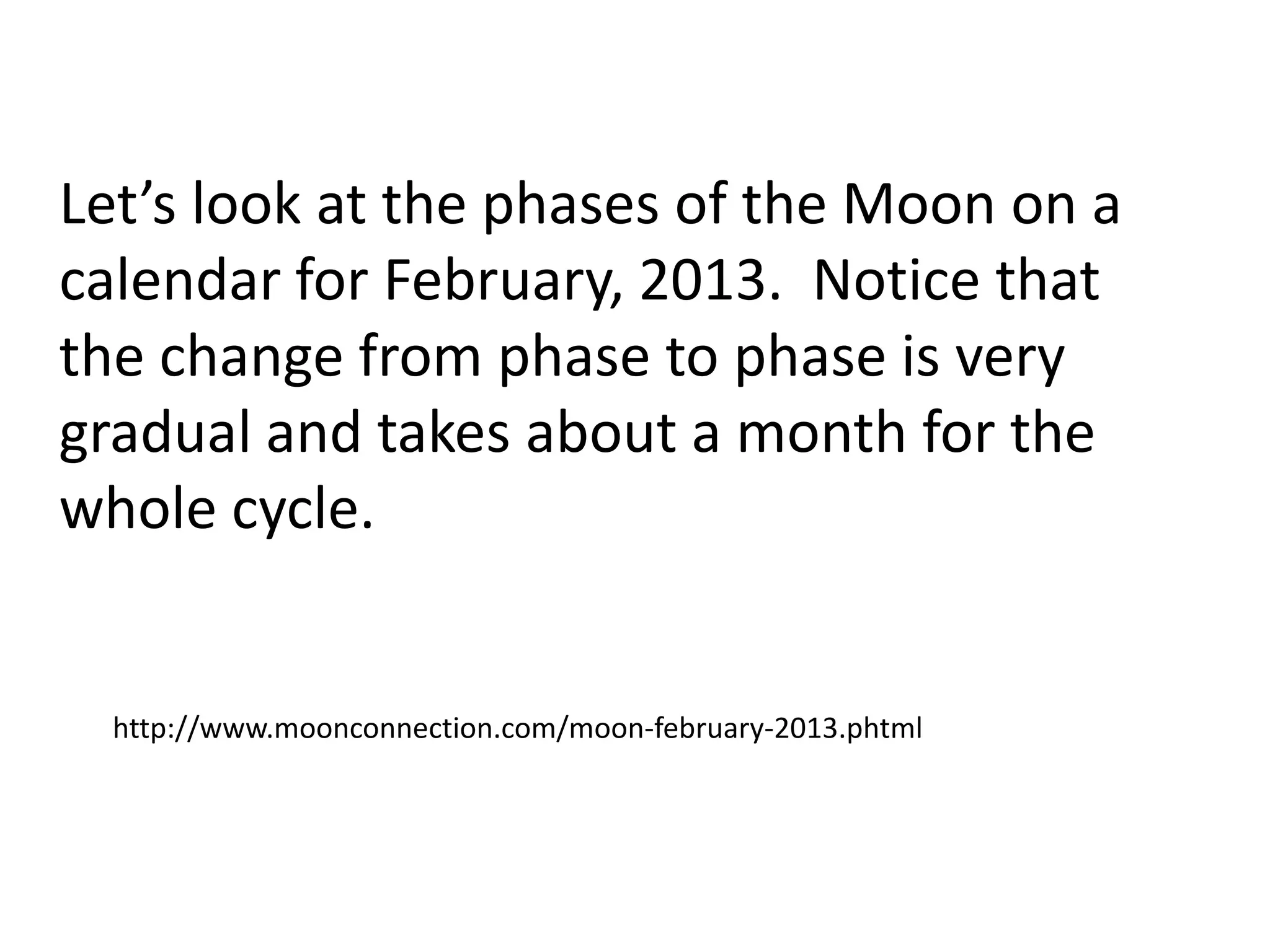 Phases of the moon (Teach) | PPTX