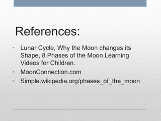 Phases of the moon | PPTX