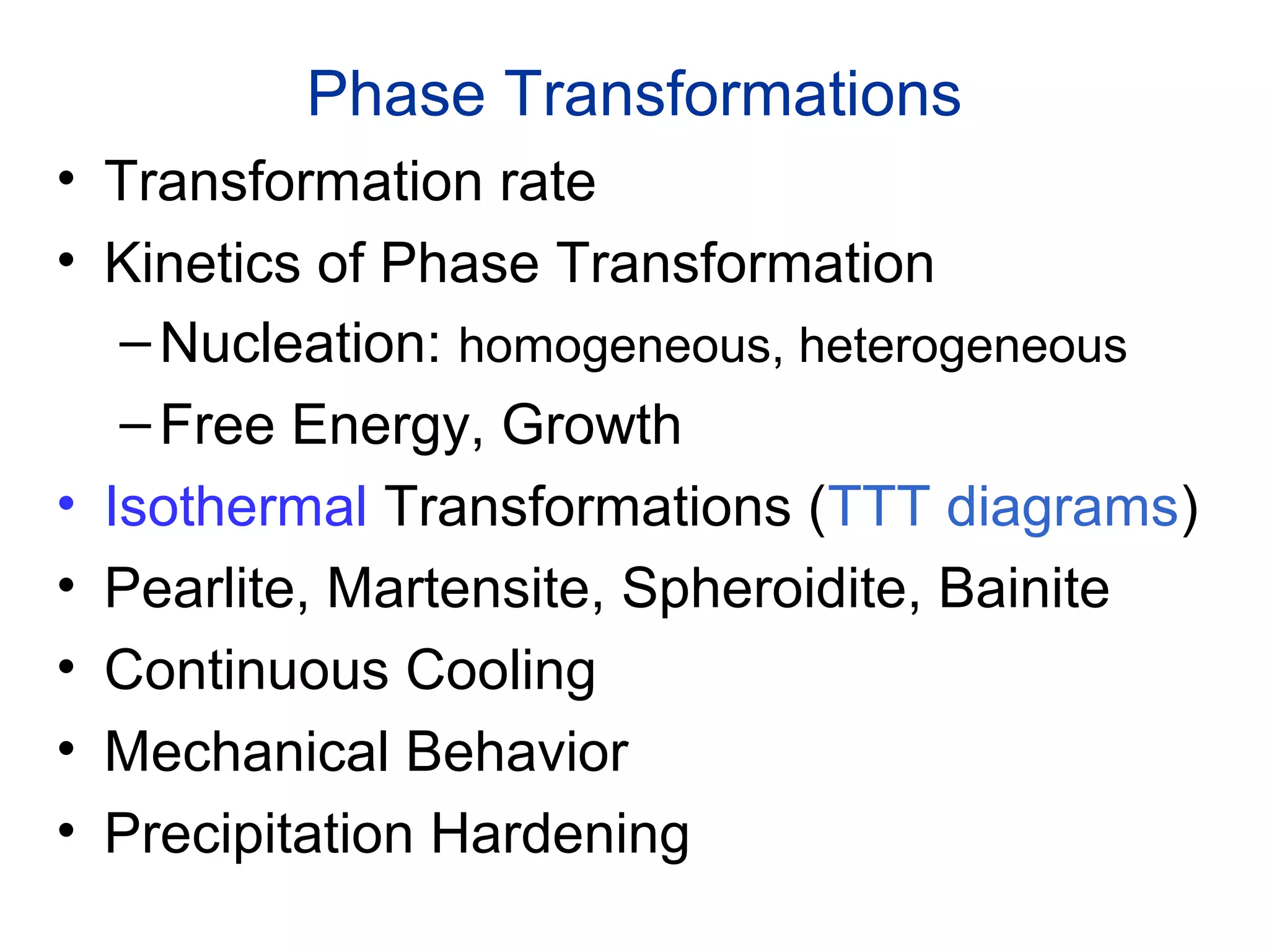 Phase transformation physical metallurgy | PPT