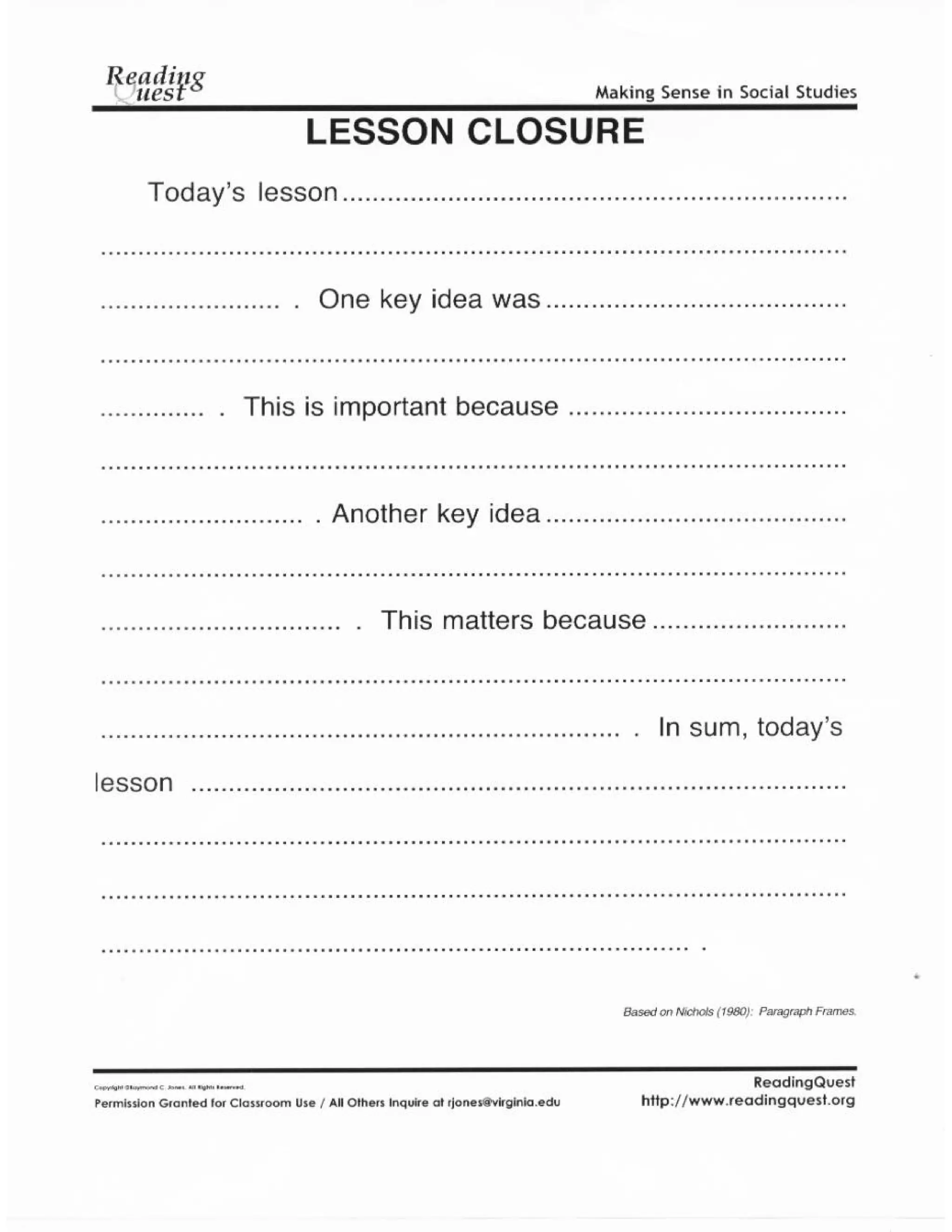 Phat Monday Summarizing Techniques