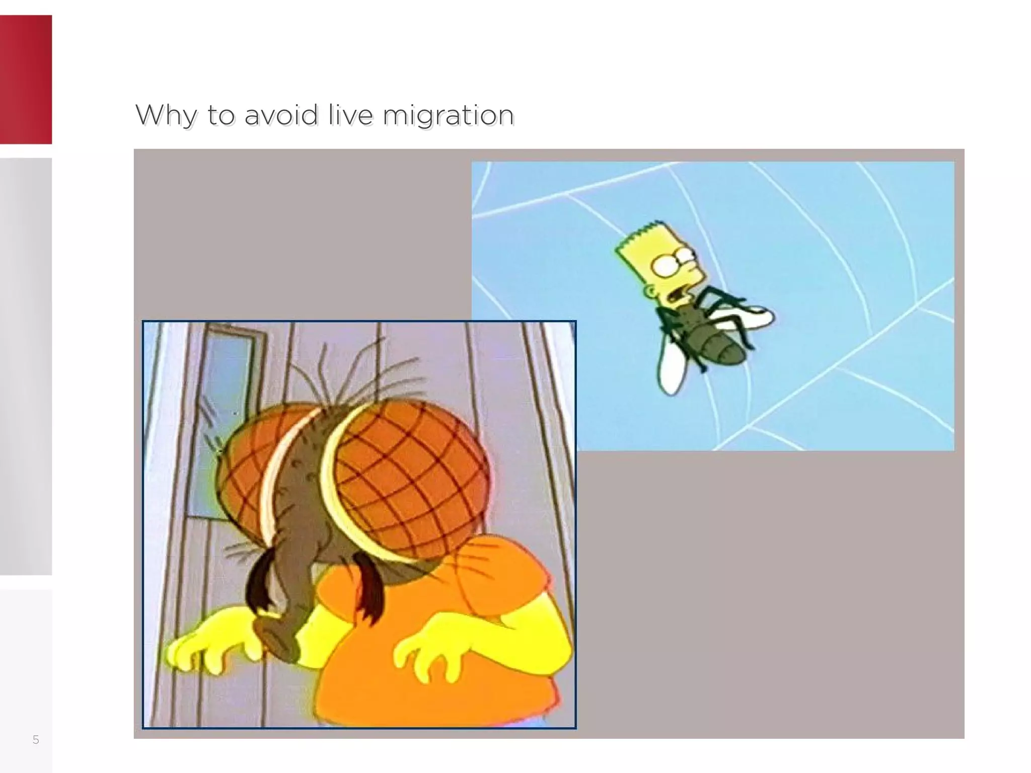 Why to avoid live migrationWhy to avoid live migration
5
 