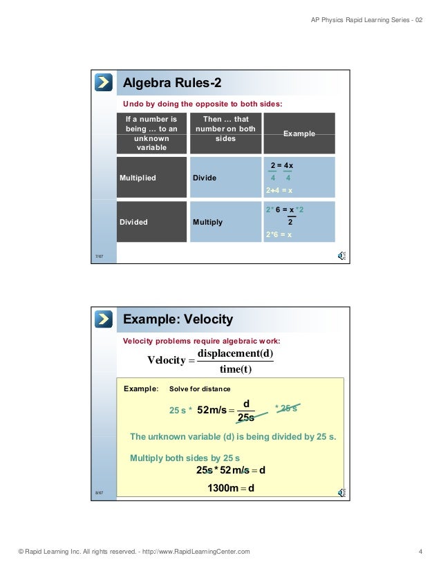 Basic Math for Physics