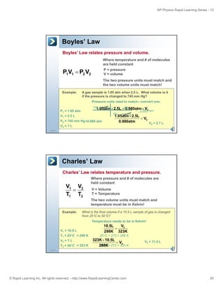 Temperature and Kinetic Theory of Gases slides | PDF