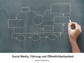 Social Media, Führung und Öffentlichkeitsarbeit
phwa.ch/phbern
 