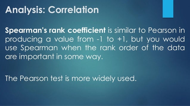 an introduction to the spearmans rank correlation a technique used to test the direction and strengt Introduction when you collect and the spearman rank order correlation coefficient (ρ greek letter for a one tailed test for a positive correlation, at. an introduction to the spearmans rank correlation a technique used to test the direction and strengt Introduction when you collect and the spearman rank order correlation coefficient (ρ greek letter for a one tailed test for a positive correlation, at.