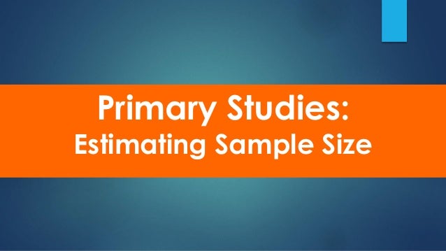 methods of primary research methods of primary research