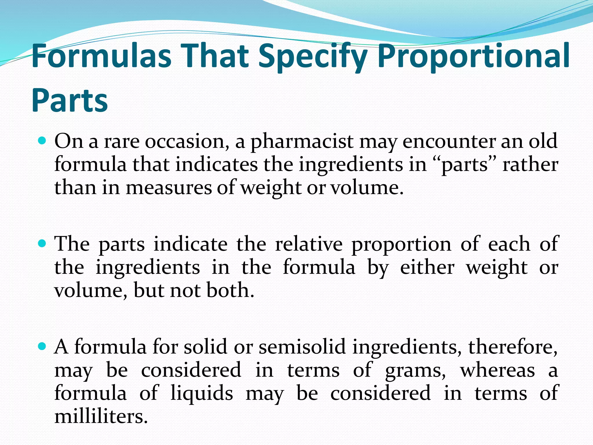 pharmaceutical calculations 6 | PPTX