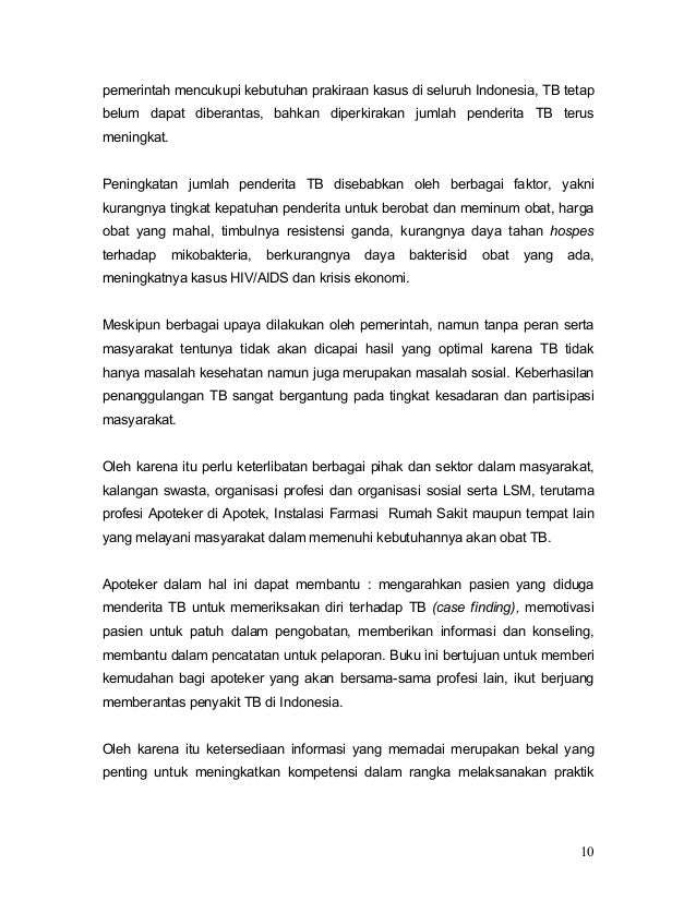Pharmaceutical Care Untuk Penyakit Tbc