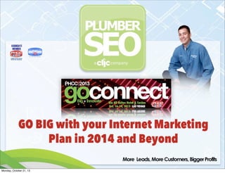 Your 2013 Internet Marketing Plan

Monday, October 21, 13

 