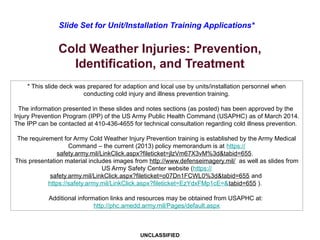 PHC_Cold_Weather_Injury_training.pptx pp | PPTX