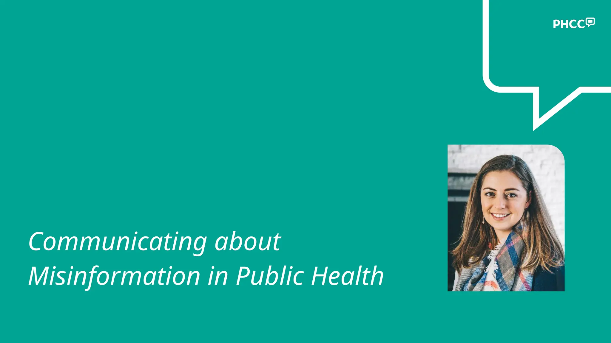 Communicating about
Misinformation in Public Health
 