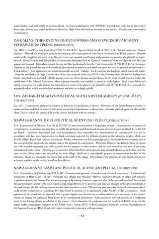 PESHAWAR HIGH COURT JUDGMENT REGARDING FATA JURISDICTION (APRIL 2014) 
33 
 