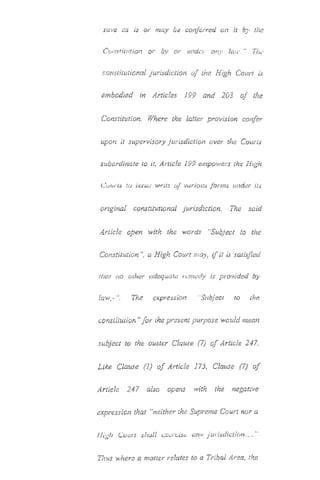 PESHAWAR HIGH COURT JUDGMENT REGARDING FATA JURISDICTION (APRIL 2014) 
56 
 