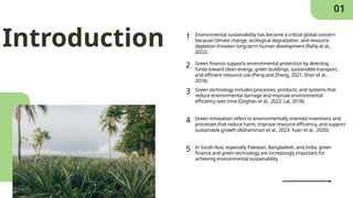 The Impact of Green Finance and Technology on Environmental ...