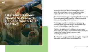 The Impact of Green Finance and Technology on Environmental ...