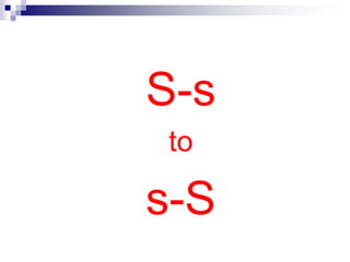 S-s
to
s-S
 