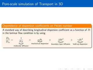 Pore-scale direct simulation of flow and transport in porous media | PDF