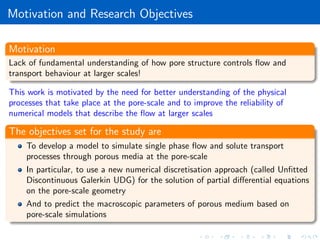 Pore-scale direct simulation of flow and transport in porous media | PDF