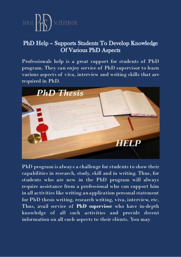 Phd thesis writing assistance image