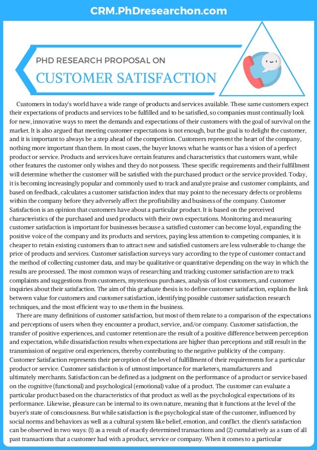 Customer retention phd thesis