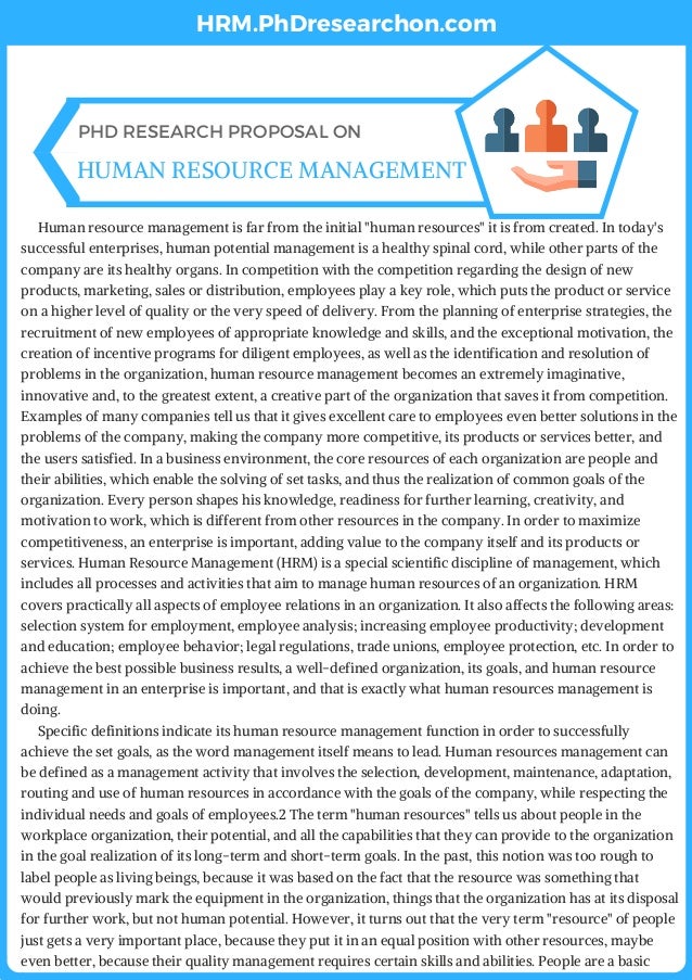Phd research proposal conflict management