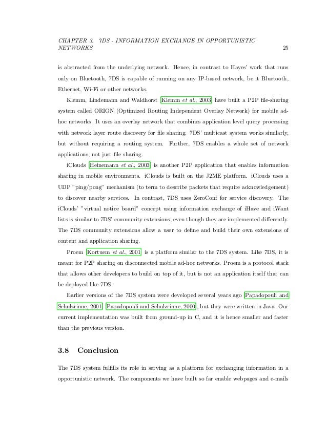 Of my phd thesis