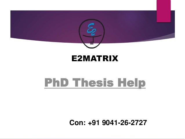 help phd thesis