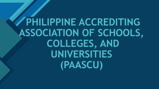 Paascu Comprehensive Overview of PAASCU Accreditation Areas: Teaching, Student ...