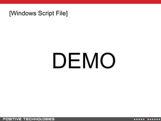 [Windows Script File]
DEMO
 
