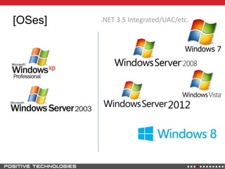 [OSes] .NET 3.5 Integrated/UAC/etc.
 