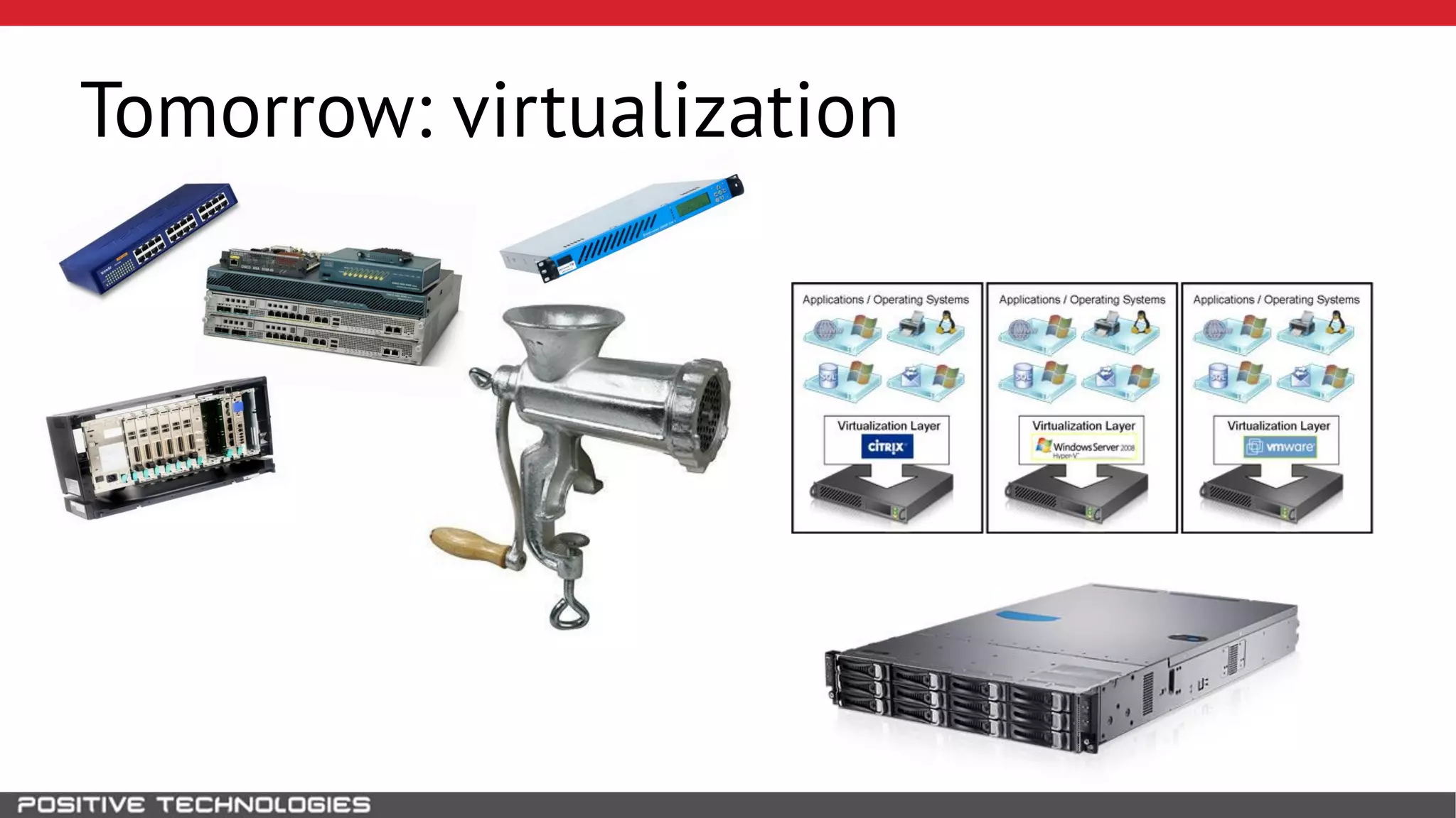 Tomorrow: virtualization
 