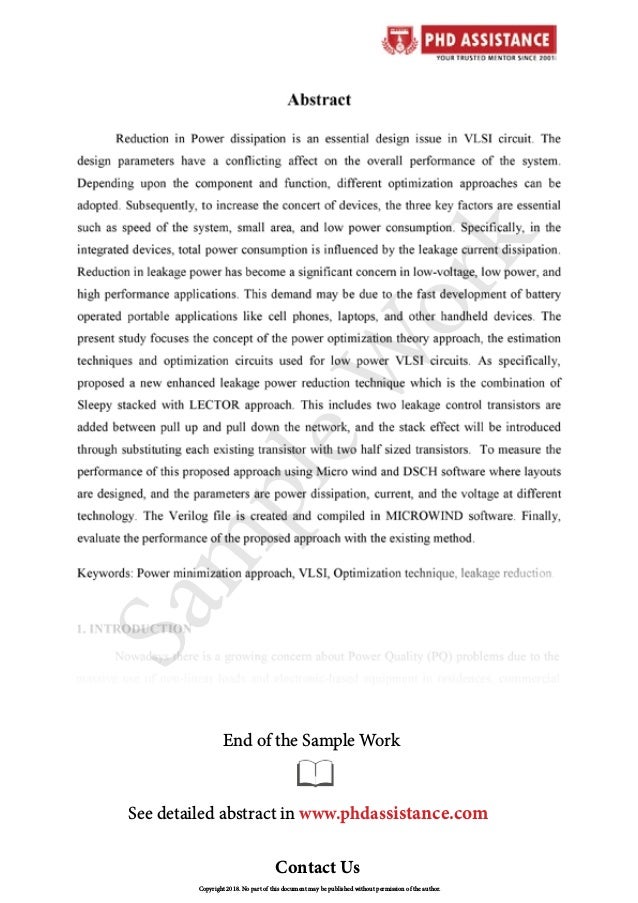 abstract dissertation