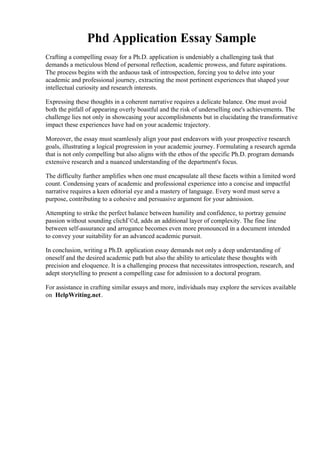 Phd Application Essay Sample.pdf