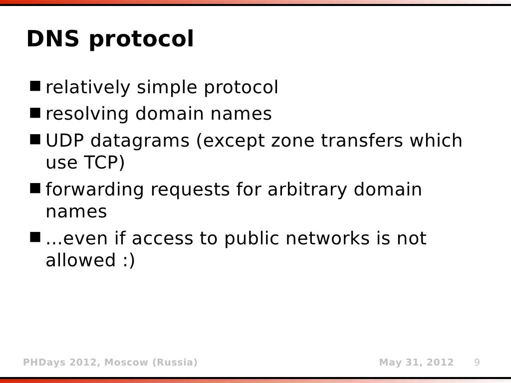DNS protocol relatively simple