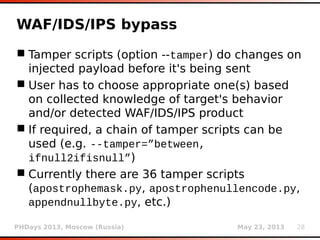 sqlmap - Under the Hood | PDF
