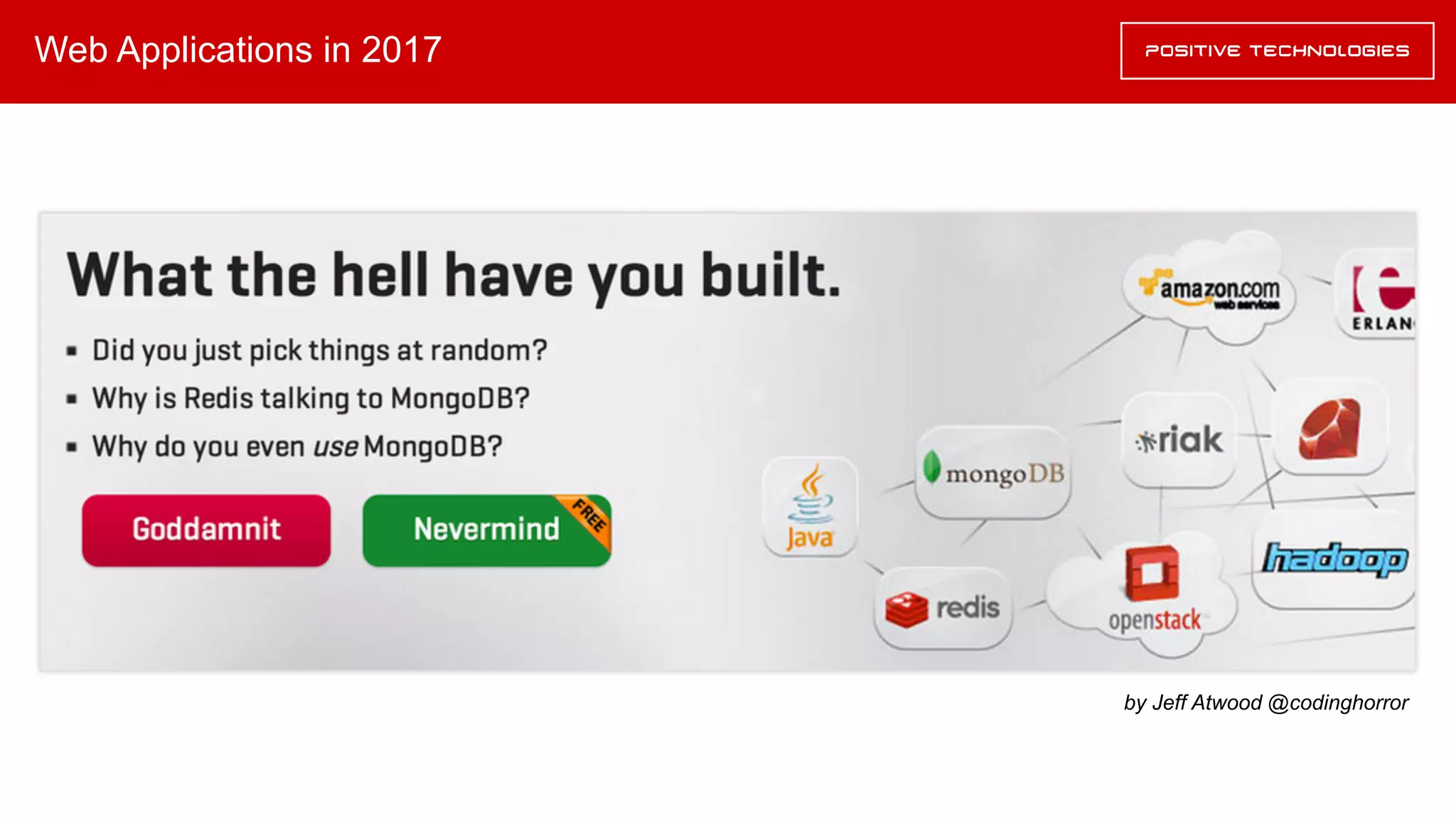 Web Applications in 2017
by Jeff Atwood @codinghorror
 