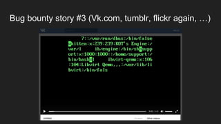 Bug bounty story #3 (Vk.com, tumblr, flickr again, …)
 