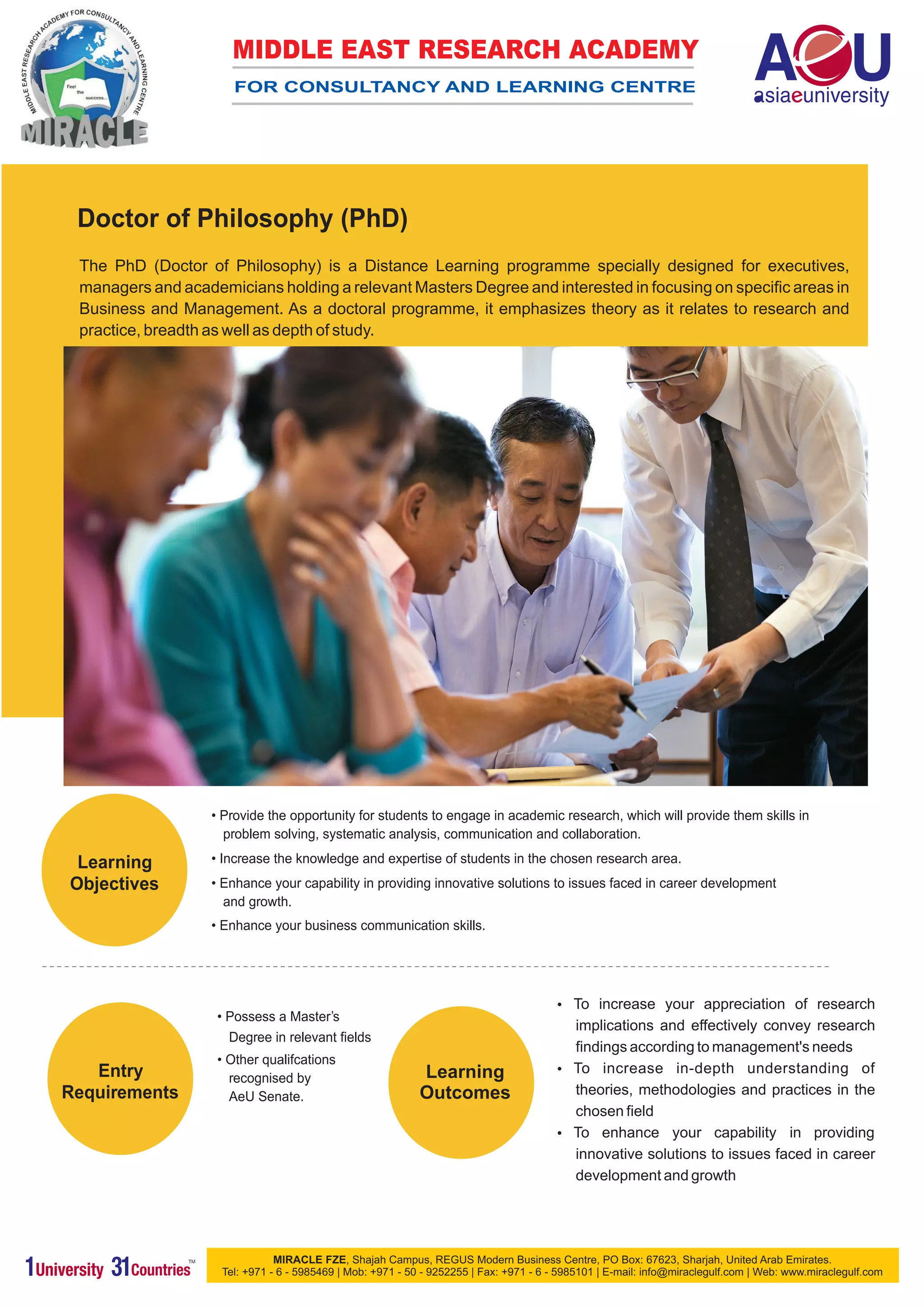 Phd Brochure Aeu Pdf