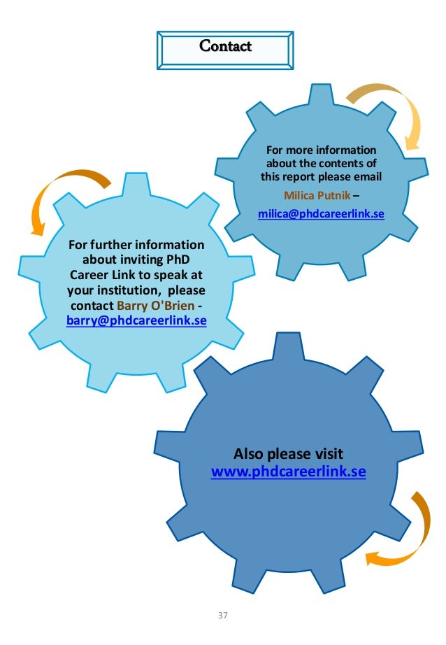 Phd Career Link Report On The Value Of A Phd In The Swedish Job Marke